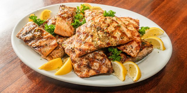Oak Grilled Salmon Tray