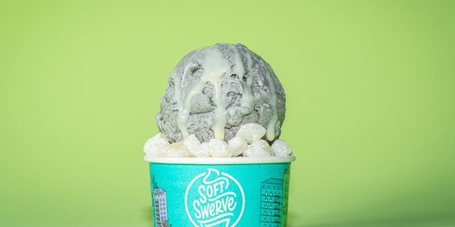 Black Sesame Ice Cream Scoop