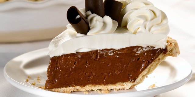 Chocolate French Silk Pie Slice