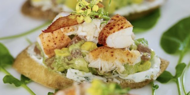 Lobster & Avocado Crostini