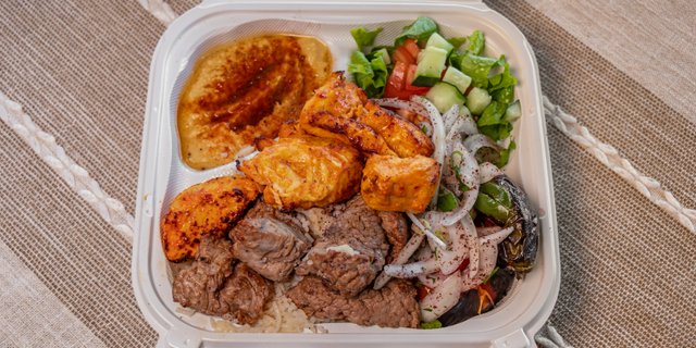 Chicken & Steak Kebabs Combo