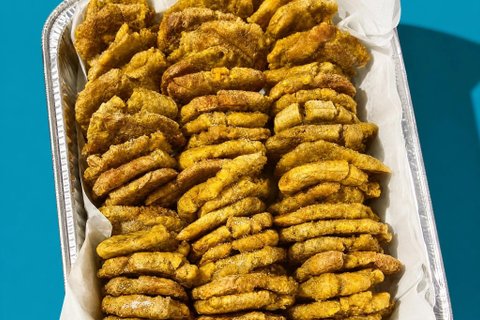 Fried Green Plantains