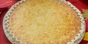 10" Coconut Custard Pie