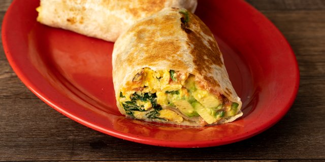 Veggie Florentine Breakfast Burrito