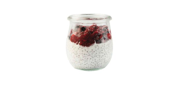 Red Fruit Chia Pudding
