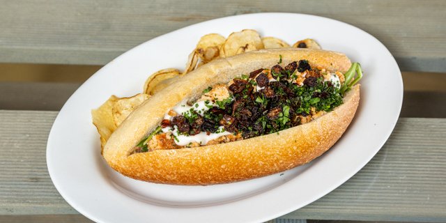 Mushroom Shawarma Sandwich Platter