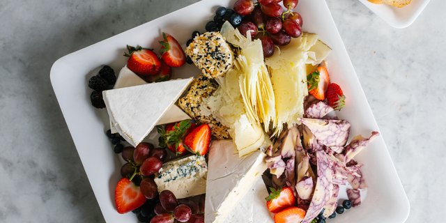 Traditional Fruit and Cheese Platter
