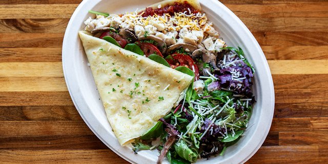 Chicken & Mushroom Crepe