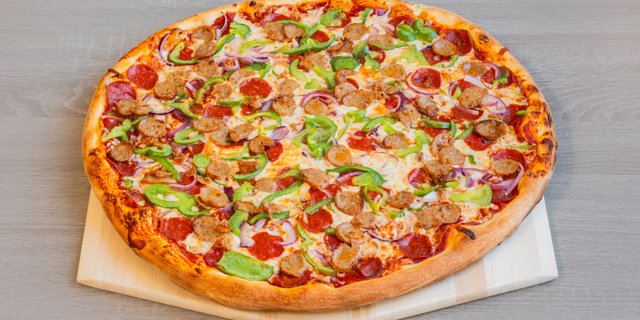 Big Meat Combo Pizza