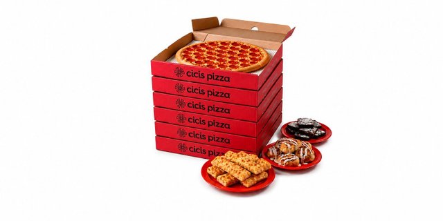 6 Large 1-Topping Pizzas & 3 Large Desserts