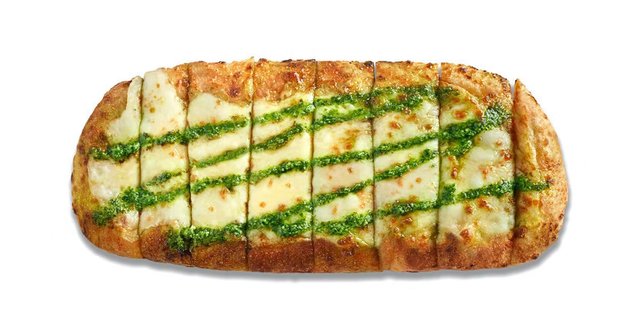 Pesto-Garlic Cheesy Bread