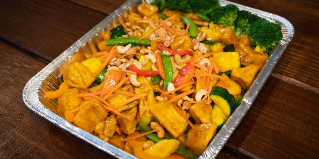 Mango Tofu Dish