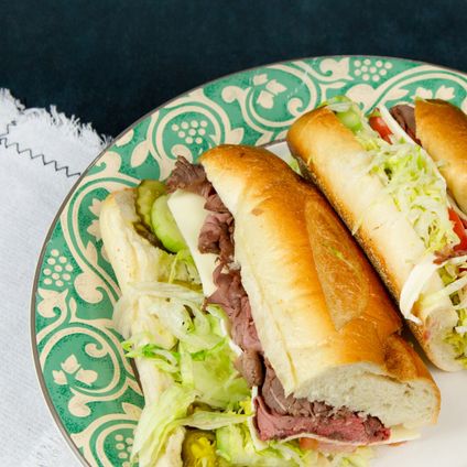 Homemade Roast Beef Sandwich Platter