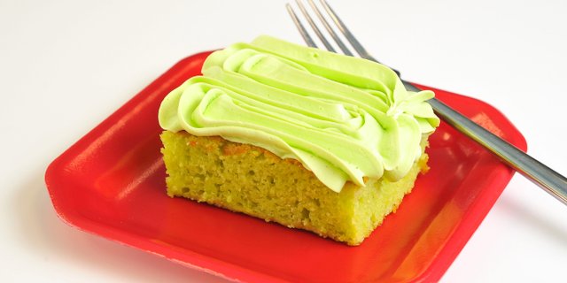 Key Lime Cake Slice