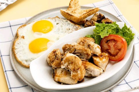 Chicken Teriyaki & Eggs