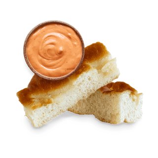 Olive Oil Focaccia Bread With Red Coconut Curry Sauce