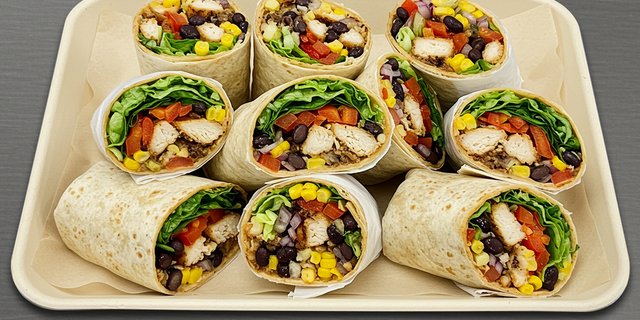 Caribbean Jerk Chicken Wraps
