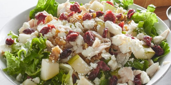 Turkey, Pear & Berry Salad