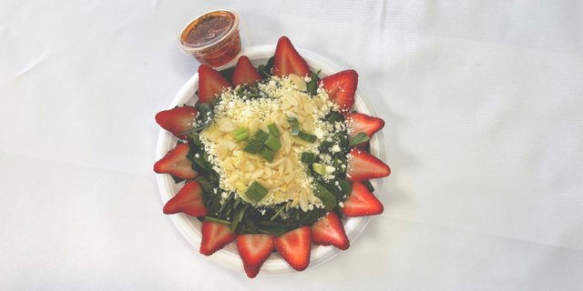 Individual Spinach Strawberry Salad