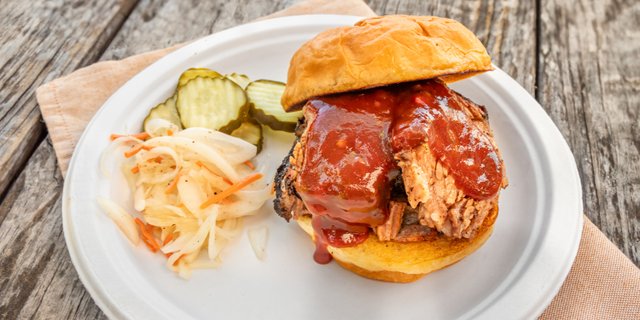Sliced Brisket Sandwich