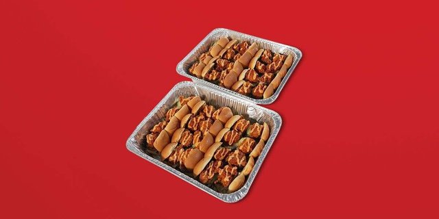 Hot Box of Mini Sliders