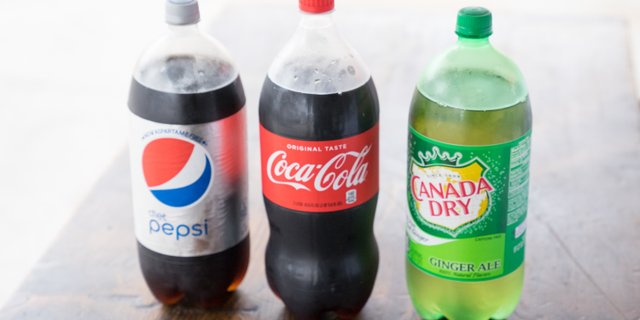Assorted 2L Soda Bottles