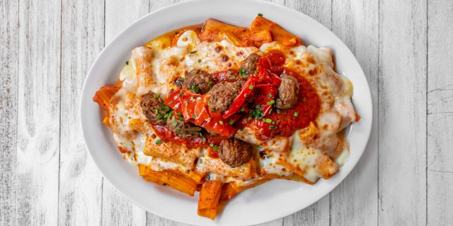 Baked Ziti W/ Sausage & Peppers