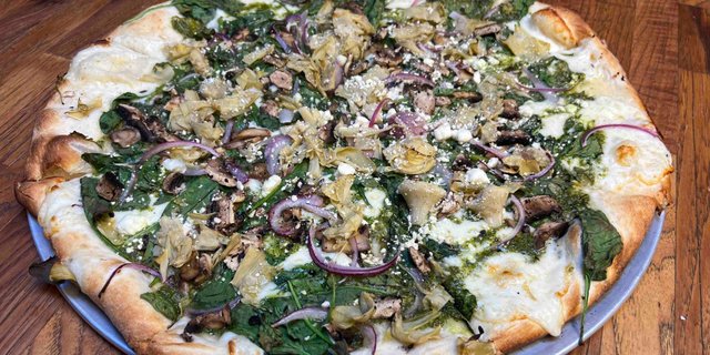 Evergreen Pesto Pizza