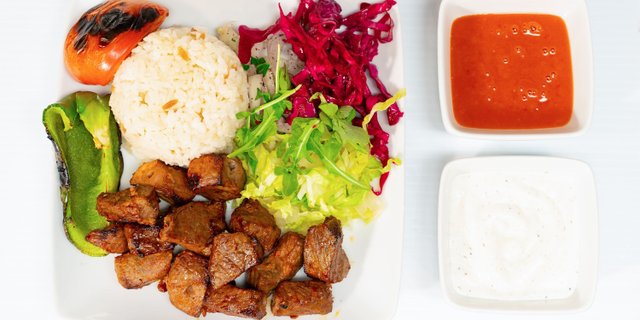 Lamb Shish Kebab Platter