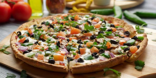 Curry Veggie Pizza