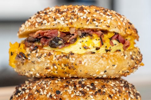 Pastrami, Egg, & Cheese Sandwich