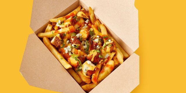 Buffalo Chicken Loaded Fries