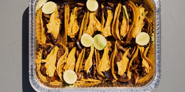 Mushroom Taco Tray