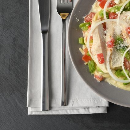 Baked Chicken Alfredo w/ Breadsticks