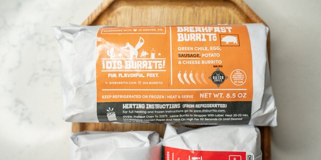 Pork Sausage Breakfast Burrito