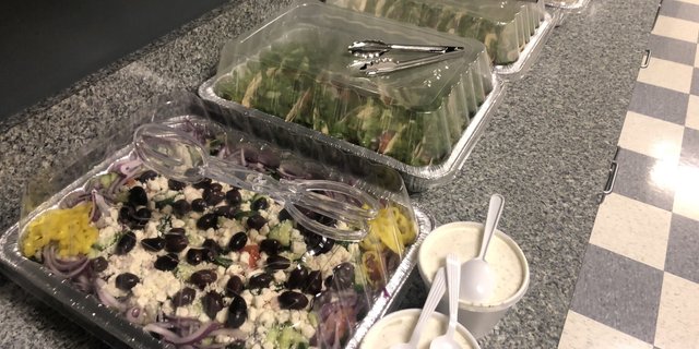 Greek Salad w/ Pita & Sauce