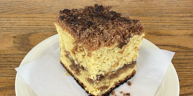 Gluten-Friendly Old-Fashioned Coffee Loaf Cake Slice
