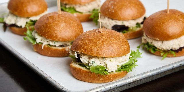 6 Chicken Salad Mini Sandwiches