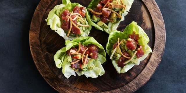 Ahi Poke Lettuce Cups