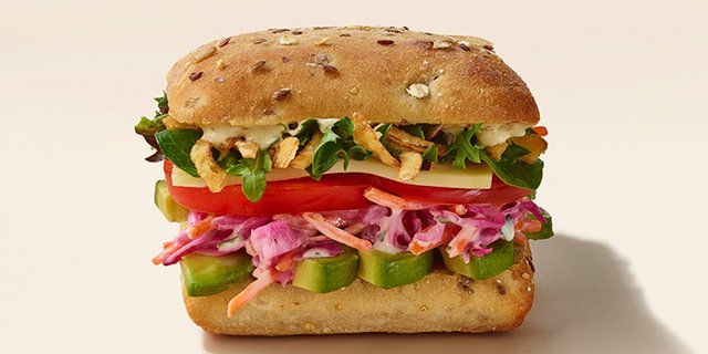 Avocado Veggie Sandwich