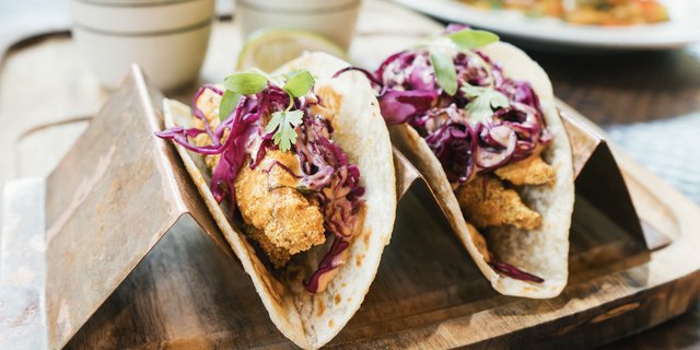 Tempura Crusted Red Snapper Tacos