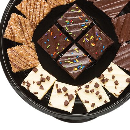 Cream Cheese Iced Brownie Tray