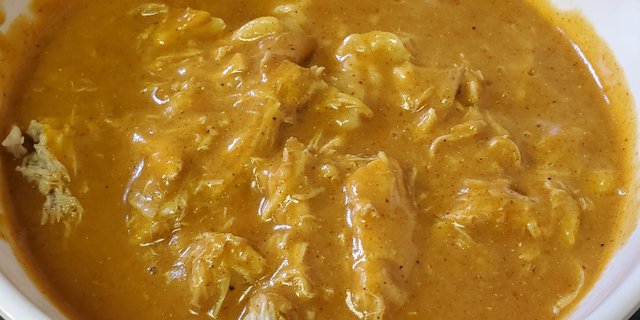 Shredded Chicken Hungarian Paprikas w/ Potato Dumplings