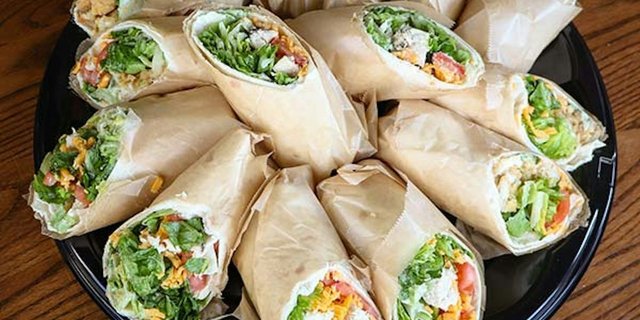 Honey Grilled Chicken Wrap Party Platter