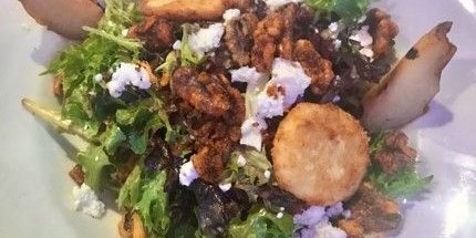 Individual Bourbon Apple & Goat Cheese Salad