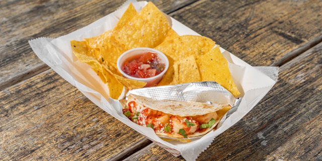 Asian Spicy Crispy Shrimp Taco