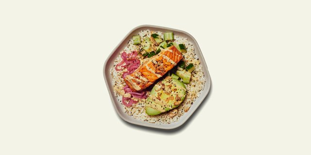 Miso Glazed Salmon Plate