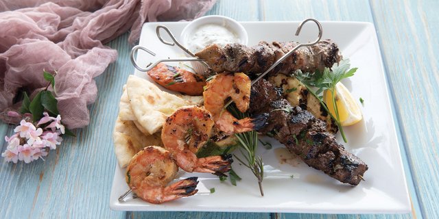 Souvlaki Sampler Platter