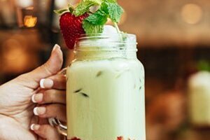 Iced Strawberry Matcha