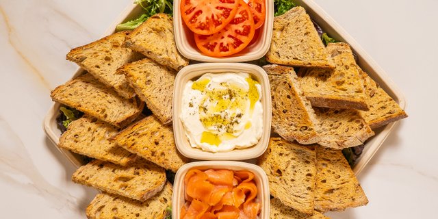 Smoked Salmon Ricotta Cheese Platter
